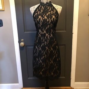 Sansouci Black Lace Cocktail Dress